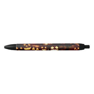 Happy Halloween Jack O Lantern Pumpkins Funny Black Ink Pen