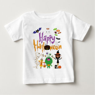 Happy Halloween Kids Cute and Spooky    Baby T-Shirt