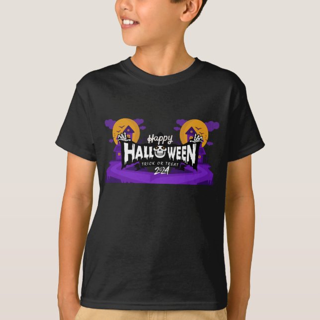 Happy Halloween Kids Tshirts Clothing Fashion 2024 (Front)