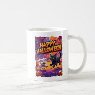 Happy Halloween Kitty and Puppy! Coffee Mug
