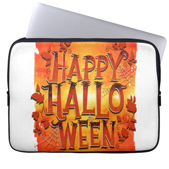 Happy Halloween Laptop Sleeve (Front)
