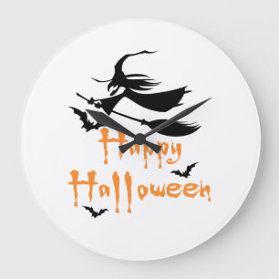 Happy Halloween Large Clock