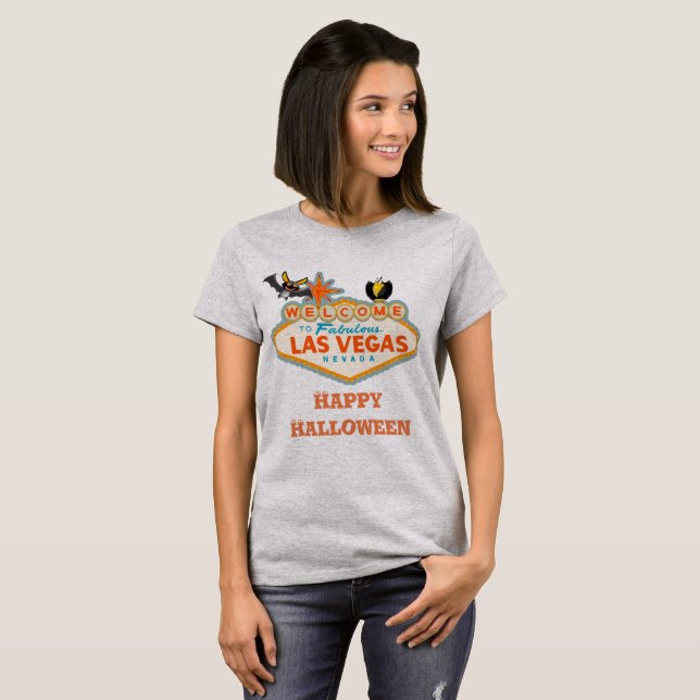 Happy Halloween Las Vegas Style T-Shirt (Front Full)