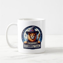 Happy Halloween Lion Coffee Mug, Animal Gift