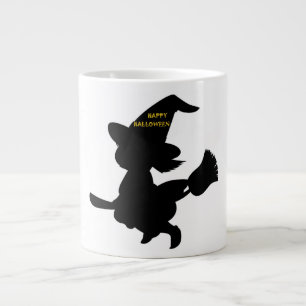 "HAPPY HALLOWEEN" LITTLE WITCH LARGE COFFEE MUG