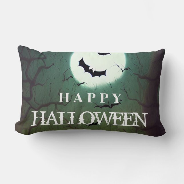 HAPPY HALLOWEEN LUMBAR PILLOW (Front)