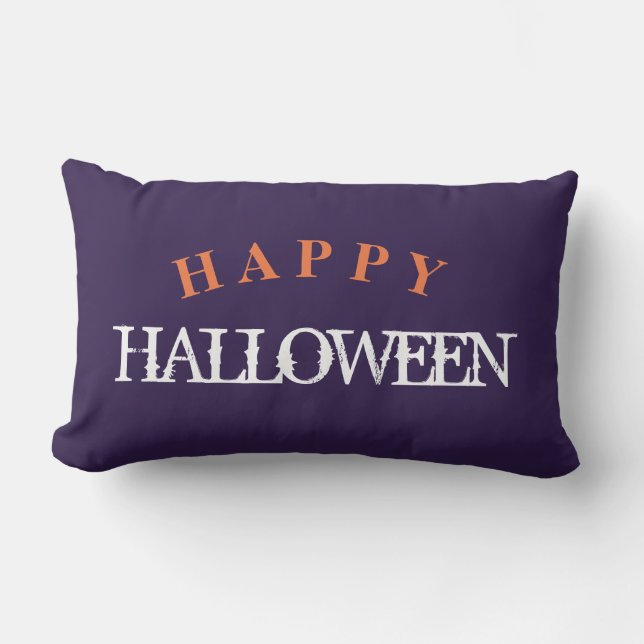 HAPPY HALLOWEEN LUMBAR PILLOW (Front)