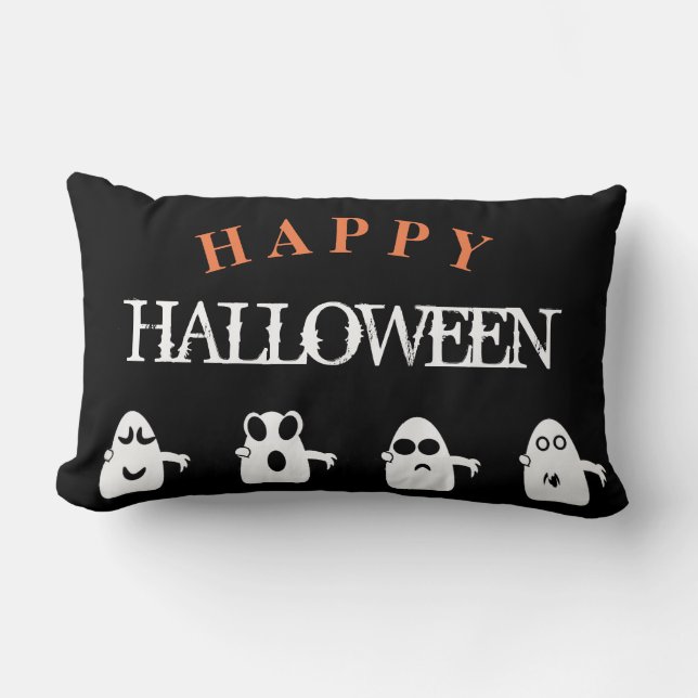 HAPPY HALLOWEEN LUMBAR PILLOW (Front)