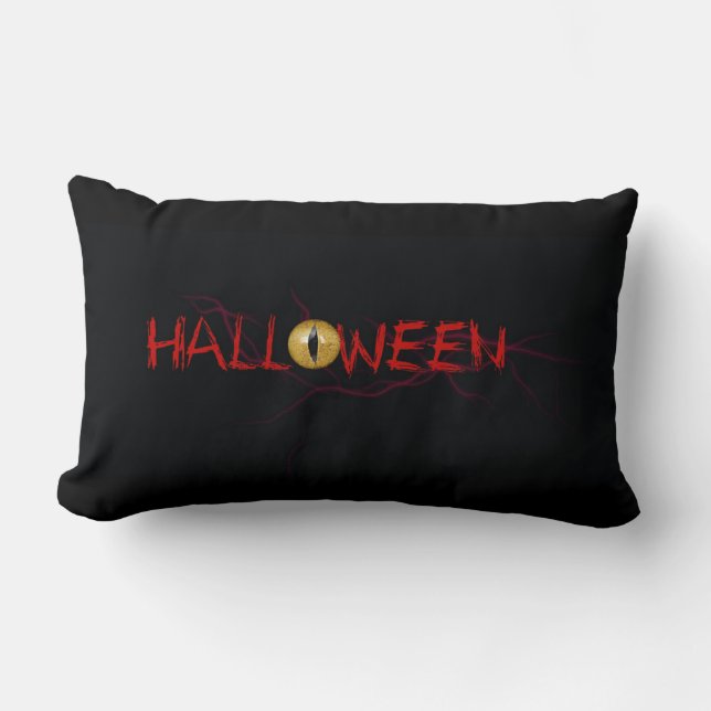 HAPPY HALLOWEEN LUMBAR PILLOW (Front)