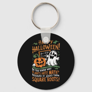 Happy Halloween - Math Teacher Scientist Funny Des Keychain