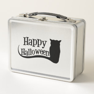 happy halloween metal lunch box