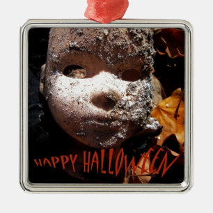 Happy Halloween Metal Ornament