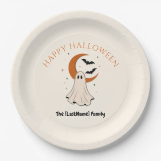 Happy Halloween Minimalist Paper Plate