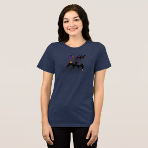Happy Halloween Motif  Tri-Blend Shirt