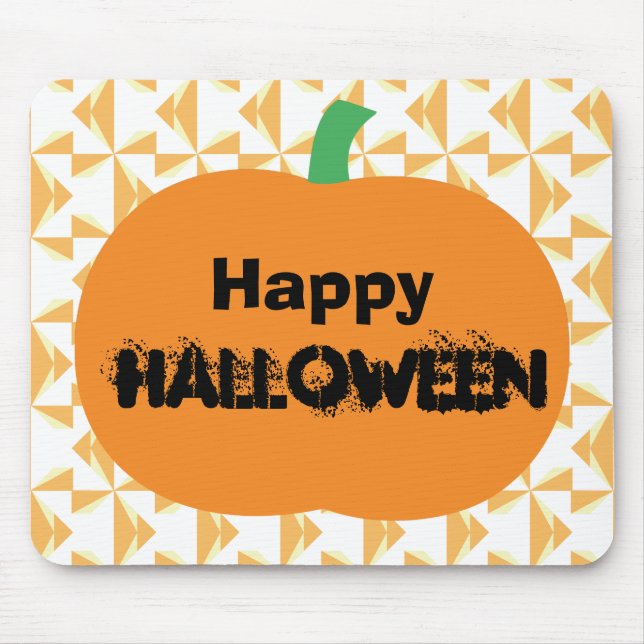 Happy Halloween Mouse Pad (Front)