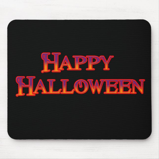 Happy Halloween Mouse Pad (Front)