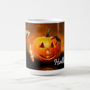 happy Halloween Mug/Pumpkin and Spider Coffee Mug