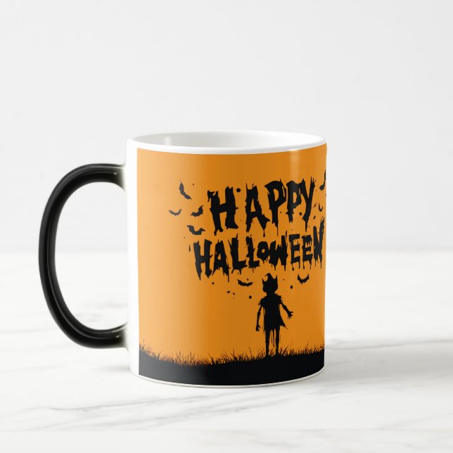 Happy Halloween:Mug with Mysterious Silhouette Magic Mug (Left)