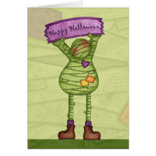 Happy Halloween Mummy - Greeting Card