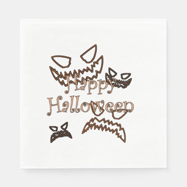 happy Halloween Napkin (Front)