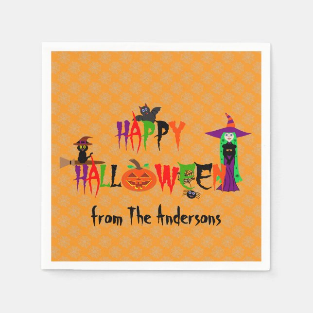 Happy Halloween Napkins (Front)