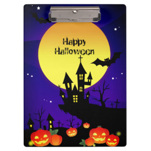 Happy Halloween Night Clipboard