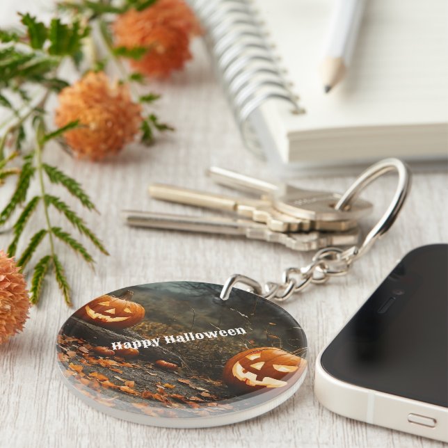 Happy Halloween Night Collection Keychain (Front Right)