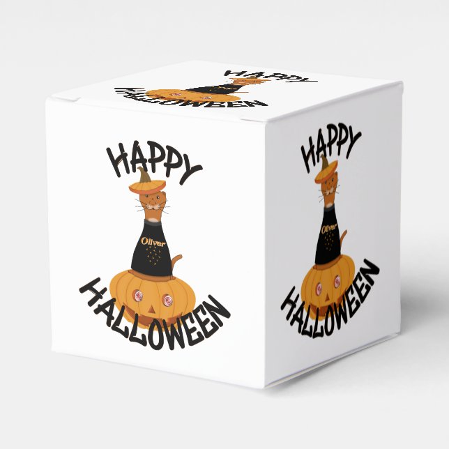 Happy Halloween Oliver! Favor Box (Front Side)