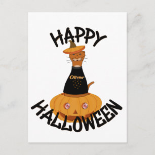 Happy Halloween Oliver! Postcard
