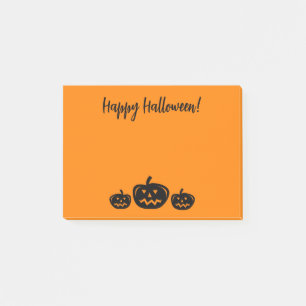 Happy Halloween orange Post-it® notes avec citroui