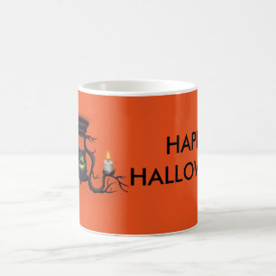 Happy Halloween Owl with Candles Coffee Mug