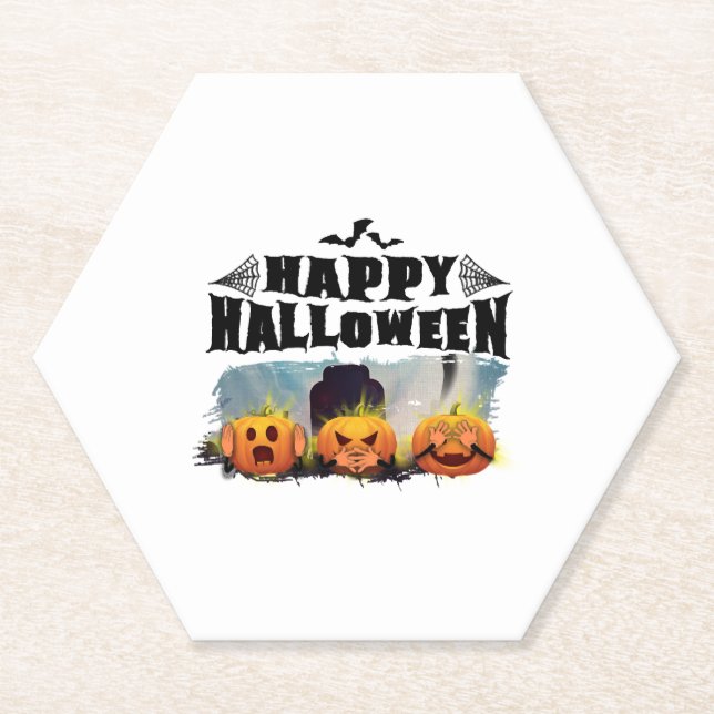Happy Halloween                                    Paper Coaster (Front)