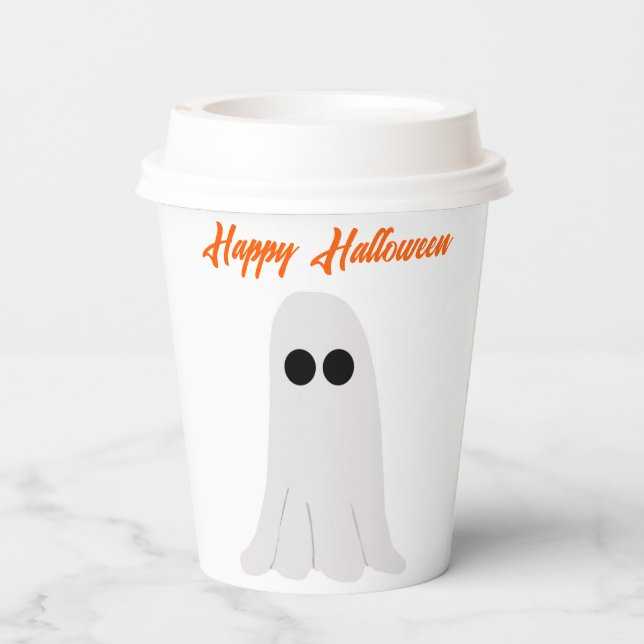 Happy Halloween Paper Cup  (Back)