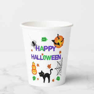 Happy Halloween Paper Cups
