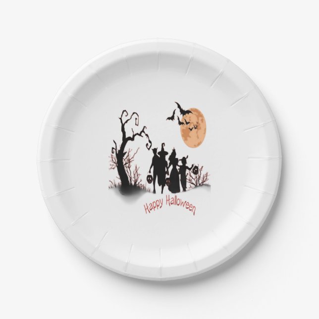 Happy Halloween       Paper Plate (Front)