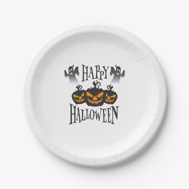 Happy Halloween                            Paper Plate (Front)