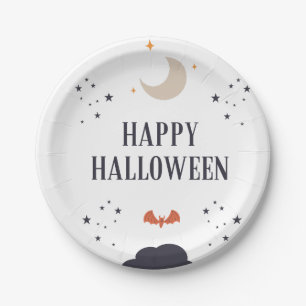Happy Halloween Paper Plate