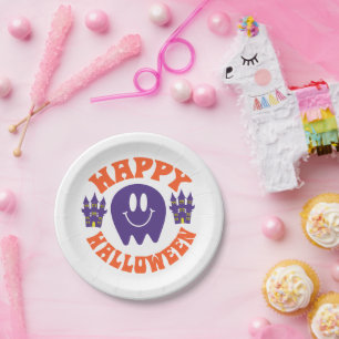 Happy Halloween Paper Plate