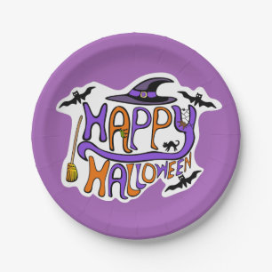 Happy Halloween Paper Plates