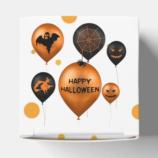 Happy Halloween Party Balloons Favor Box (Top)