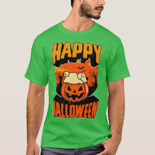 Happy Halloween Party Cute Napping Kawaii Labrador T-Shirt