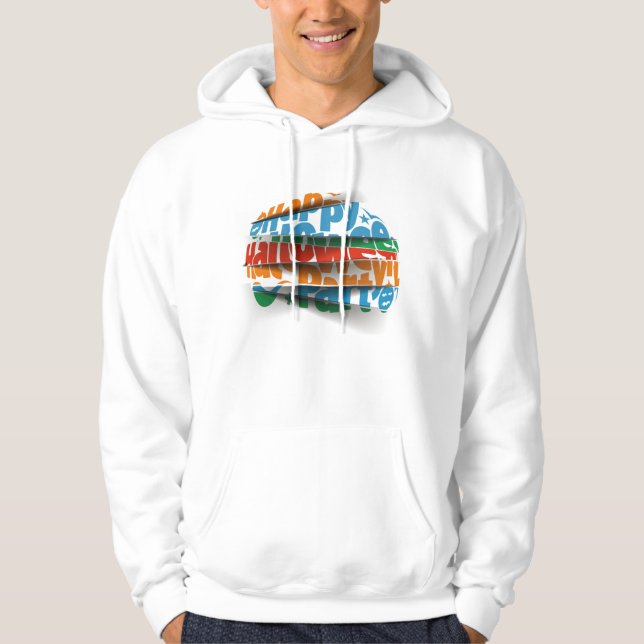 Happy Halloween Party For Men Costume Hoodie (Front)