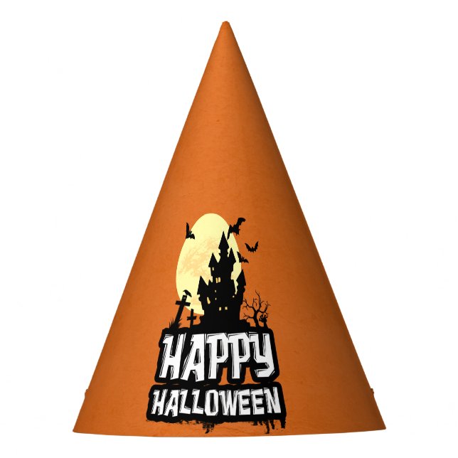 Happy Halloween Party Hat (Front)
