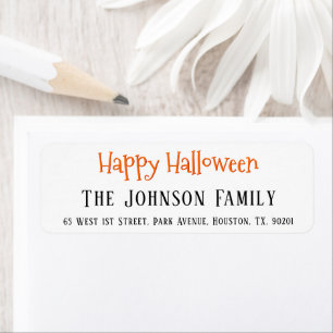 Happy Halloween Party Invitations Retour Adresse