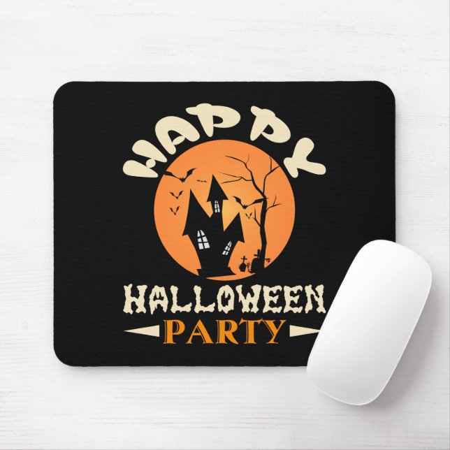  Happy Halloween Party  Mouse Pad (With Mouse)