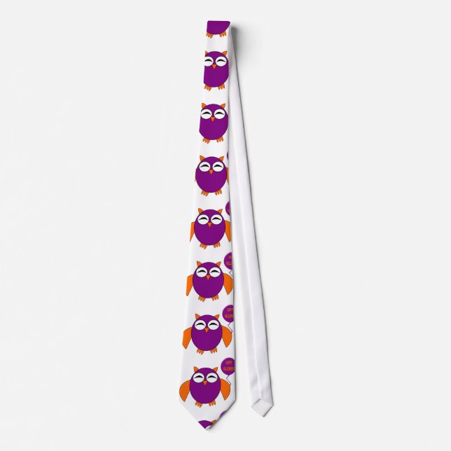 Happy Halloween Party Owl Tie (Front)