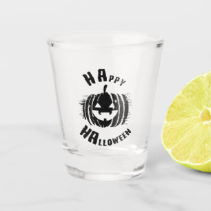Happy Halloween Party Pumpkin Shot Glass