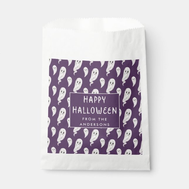 Happy Halloween party treat gift bag (Front)