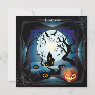 Happy Halloween Party "Treat or Trick" Card