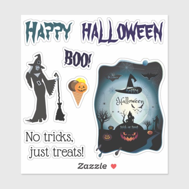 Happy Halloween Party "Treat or Trick" - Trendy (Sheet)